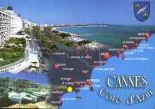 CPM Cote d'Azur French Riviera Cannes Alpes Maritimes 