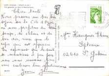 CPM Cote d'Azur Vence A M Vue generale au fond la Mediterranee