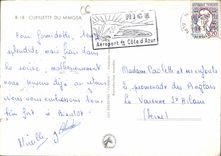 CPM Cueillette du Mimosa Femme Enfant Folklore