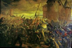 CPM Hotel de Ville de Compiegne Salle du Conseil Tableau representant Jeanne d'Arc faite prisonniere