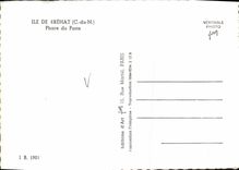 CPM Ile de Erehat C du N Phare du Paon