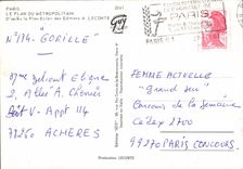 CPM Paris Le Plan du Metropolitain d'apres le Plan Eclair des Editions 