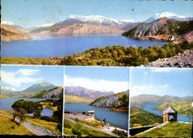 CPA Les Alpes Barrage et lac de Serre Poncon de Rousset La Baie des Liannets Le Belvedere Le Lac de 