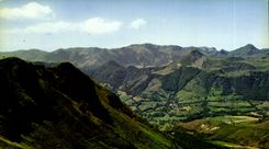 CPA Panorama decouvert depuis le sommet du Plomb du Cantal Puy Griou et du Puy Mary 
