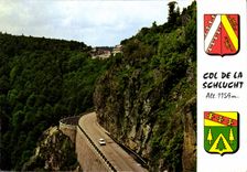 CPM Les Vosges pittoresque la route de Munster a la Schlucht 
