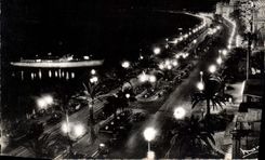 CPM La Cote d'Azur Nice la Promenade des Anglais la nuit 