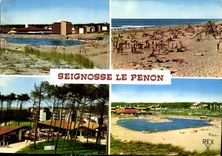 CPM La Piscine et Village Vacances Tourisme La Plage centre Commercial et la Residence de l'Eyre Pay