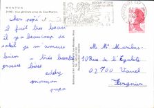 CPM Menton vue generale prise du Cap Martin 