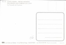 CPM Cote d'Azur French Riviera Excursion des Gorges du Loup la cascade de Courmes 