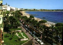CPM La Cote d'Azur Cannes A M La Croisette et l'Ile Sainte Marguerite 