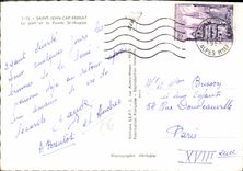 CPM Saint Jean Cap Ferrat le port et la Pointe St Hospice 