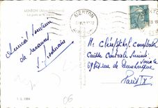 CPM Menton Alpes Maritimes le port et la vieille ville 