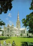 CPM Salisbury Cathedral The West fromt and spire the tallest in Britain 