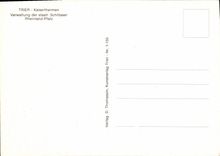 CPM Trier Kaiserthermen Verwaltung der staatl Schlosser Rheiland Platz