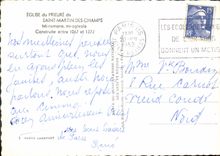 CPM Eglise du Prieure de Sain Martin des Champs Mi romane mi ogivale