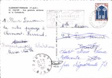 CPM Clermont Ferrand P de D Vue generale aerienne et la Cathedrale 