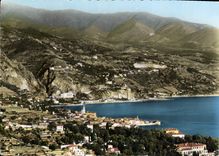 CPM Menton le pont Saint Louis la frontiere et le versant italien 