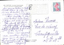 CPM Menton le pont Saint Louis la frontiere et le versant italien 