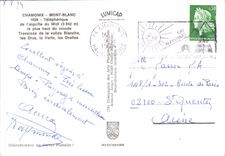 CPM Chamonix Mont Blanc Telepherique de l'aiguille du Midi le plus haut du monde Traverse de la Vall