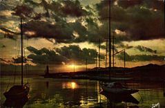 CPM Couleurs et Lumiere de France Coucher de soleil en Mediterranee 