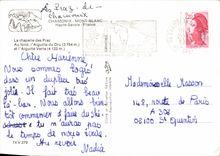 CPM Chamonix Mont Blanc Haute Savoie France la Chapelle des praz au fond l'aiguille du Dru et l'aigu