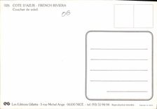 CPM Cote d'Azur Coucher de soleil 