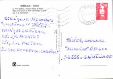 CPM Bordeaux la Porte Cailhau ancienne Porte du Palais Belle construction du XVI siecle entre le Got