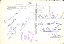 CPM Menton Vue sur la Baie de Caravan et la Frontiere Italienne 