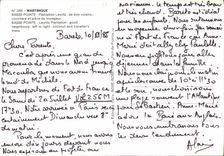 CPM Martinique Basse Pointe Plantation Leyritz de bon voisins cocotiers et arbre du voyageur