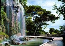 CPM Cote d'Azur Nice Alpes Maritimes la cascade du Chateau 