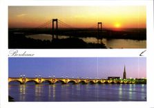 CPM Bordeaux le Port d'Aquitaine et le Pont de Pierre a Bodeaux 