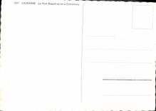 CPM Lausanne le Pont Bessieres et la Cathedrale 