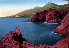 CPM Les Bords de la Riviera La Corniche d'Or les Roches Rouges du Trayas le Cap Roux et le Pic Aurel
