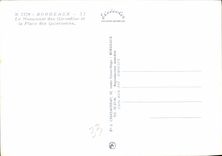 CPM Bordeaux le Monument des Girondins et la Place des Quinconcens 