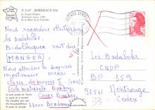 CPM Bordeaux le Grand Theatre et la Place de la Comedie 