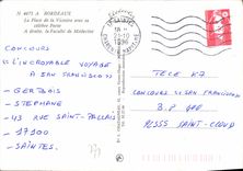 CPM Bodeaux La Place de la Victoire avec sa celebre Porte a droite la Faculte de Medecine 