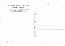 CPM Le Tourmalet Hautes Pyrenees Route du Pic du Midi le Lac d'Oncet 