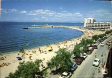 CPM Le Grau du Roi Gard Porte de la Camargue la Plage et le boulevard Front de Mer 