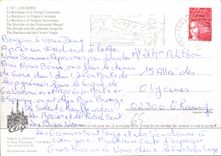 CPM Lourdes laBasilique et la Vierge Couronnee 