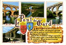 CPM Provence Souvenir du Pont du Gard 