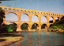 CPM Remoulins Gard Pont du Gard Aquedec romain construit peu av 