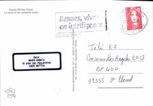 CPM Aigues Mortes Gard Le canal et les remparts oest 