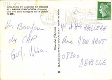 CPM Bassin d'Arcachon Gironde Une tres belle echappee sur le Bassin 