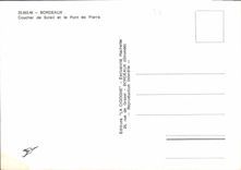 CPM Bordeaux Coucher de Soleil et le Pont de Pierre 