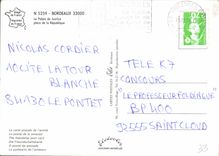 CPM Bordeaux Le Palais de Justice place de la Republique 