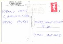 CPM Bordeaux Gironde Vue generale Du Grand Theatre et la Place des Quinconces 