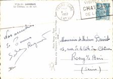 CPM Langeais Le Chateau vu de nuit 