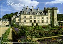 CPM Les Merveilles du val de Loire Villandry Indre et Loire Les Jardins et le Chateau 