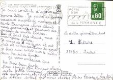 CPM Pont Saint Esprit Gard Vue generale les Eglise St Pierre et St Saturnin