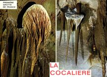 CPM Languedoc Cevennes sur la RN Courry Gard La Cocalierr l'ere grotte de Farnce 